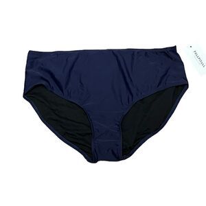 FULLFITALL Women’s Navy Swim Bikini Bottoms, Size 20, NWT